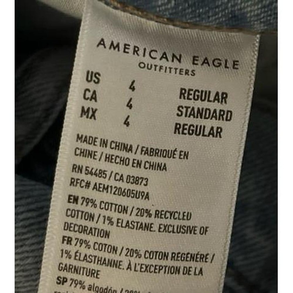 Womens American Eagle Super High Rise Straight Denim Jeans - Picture 6 of 6